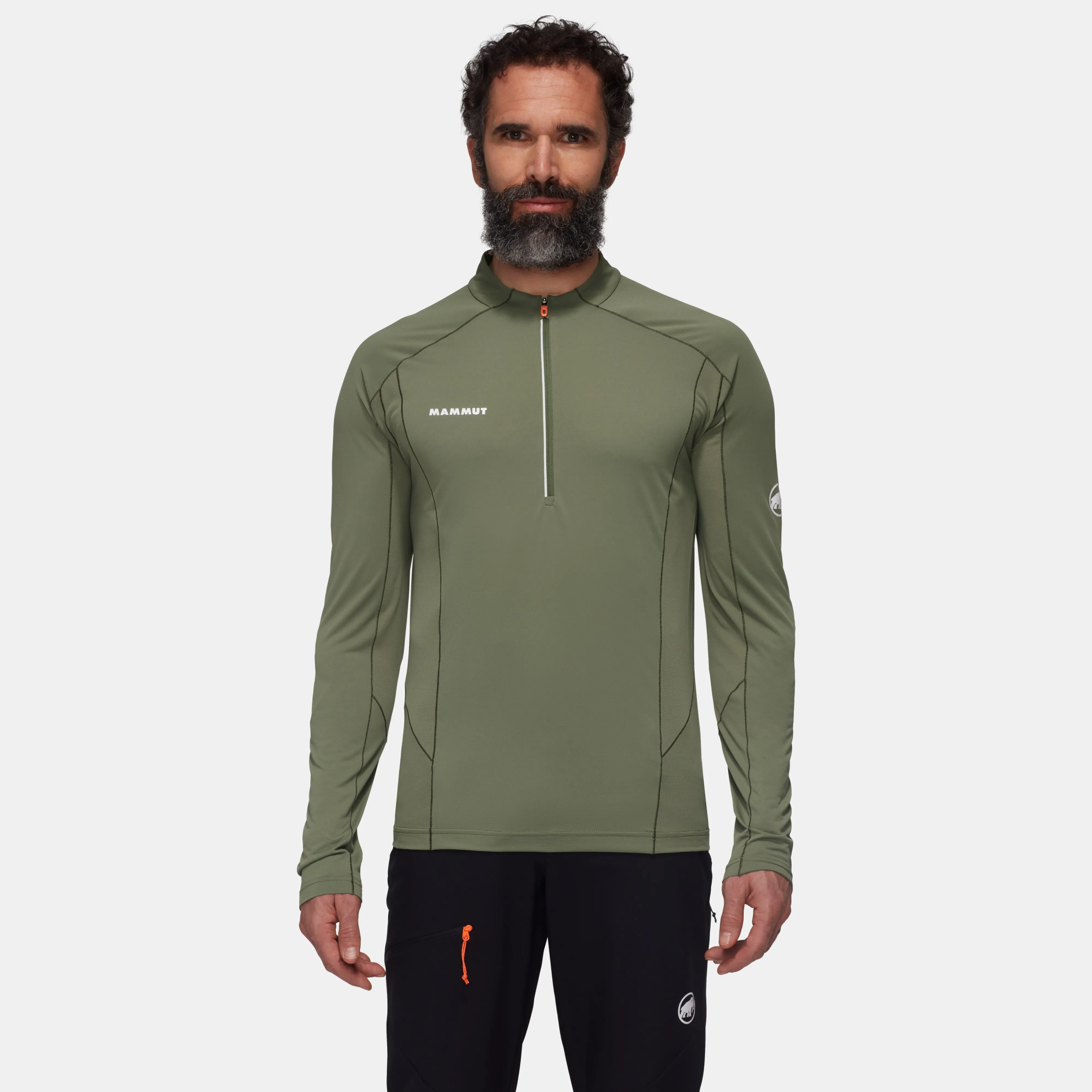 Mammut Aenergy FL Half Zip Longsleeve Men Marsh Hot