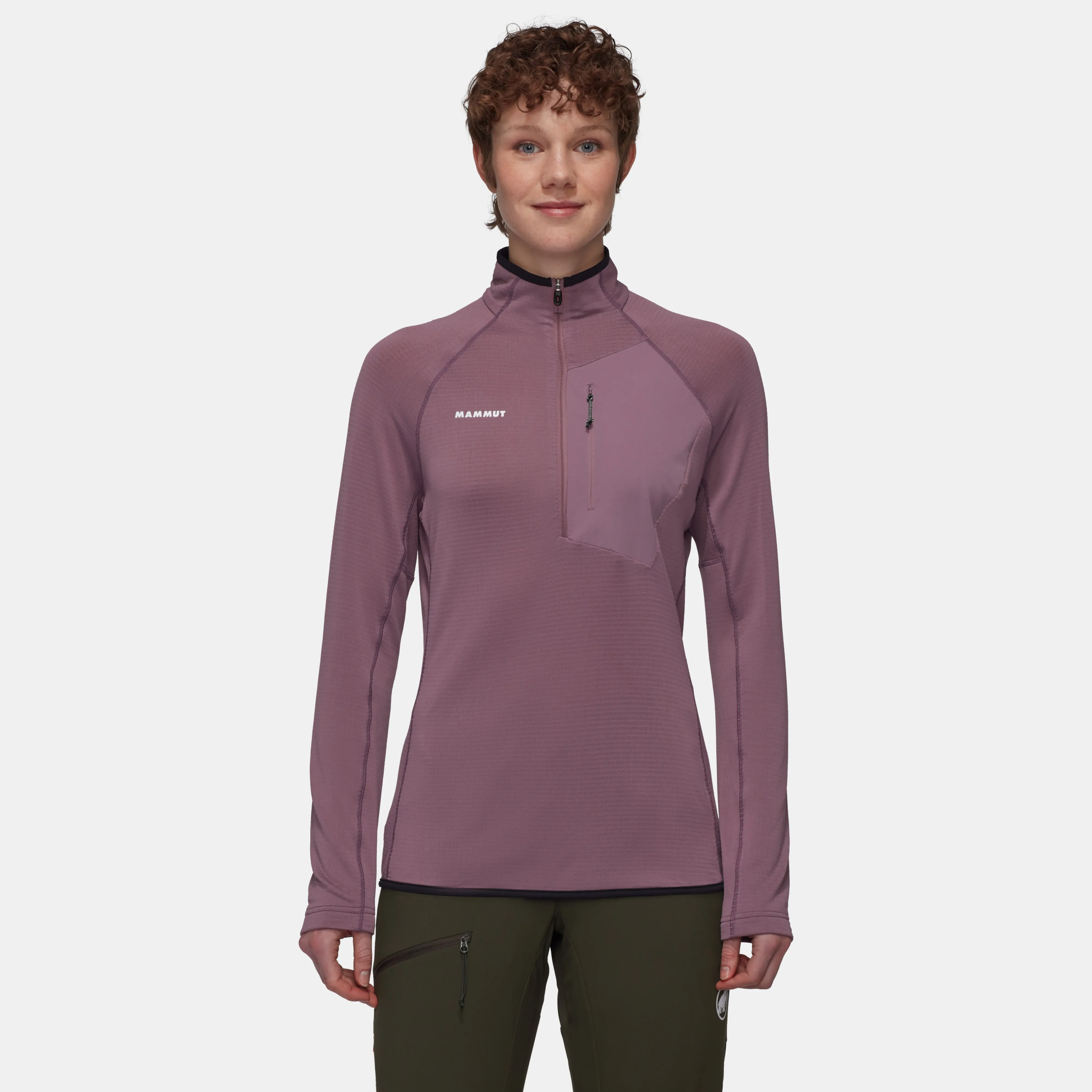 Mammut Aenergy Light ML Half Zip Pull Women Flux-black Clearance