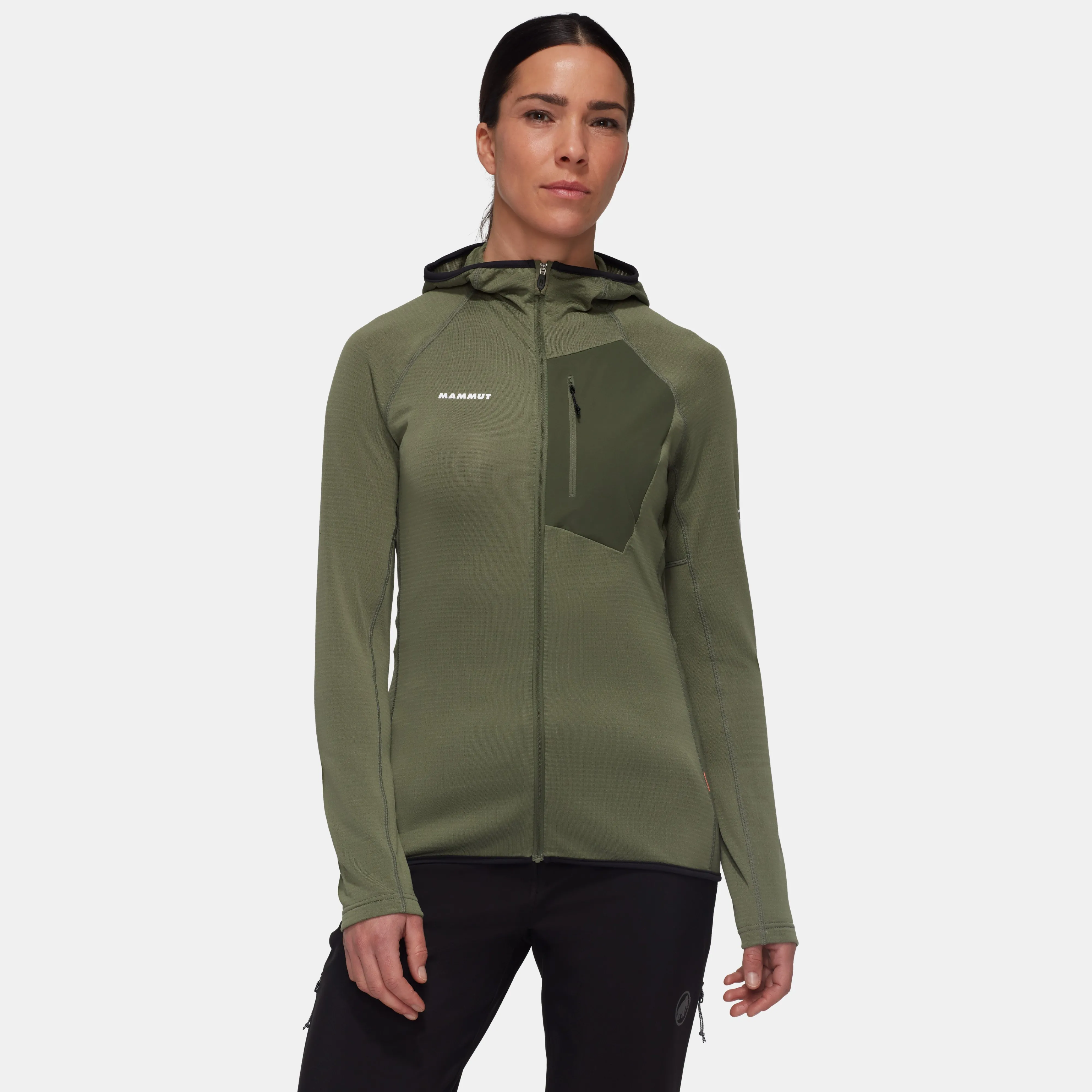 Mammut Aenergy Light ML Hooded Jacket Women Marsh-darkmarsh Discount