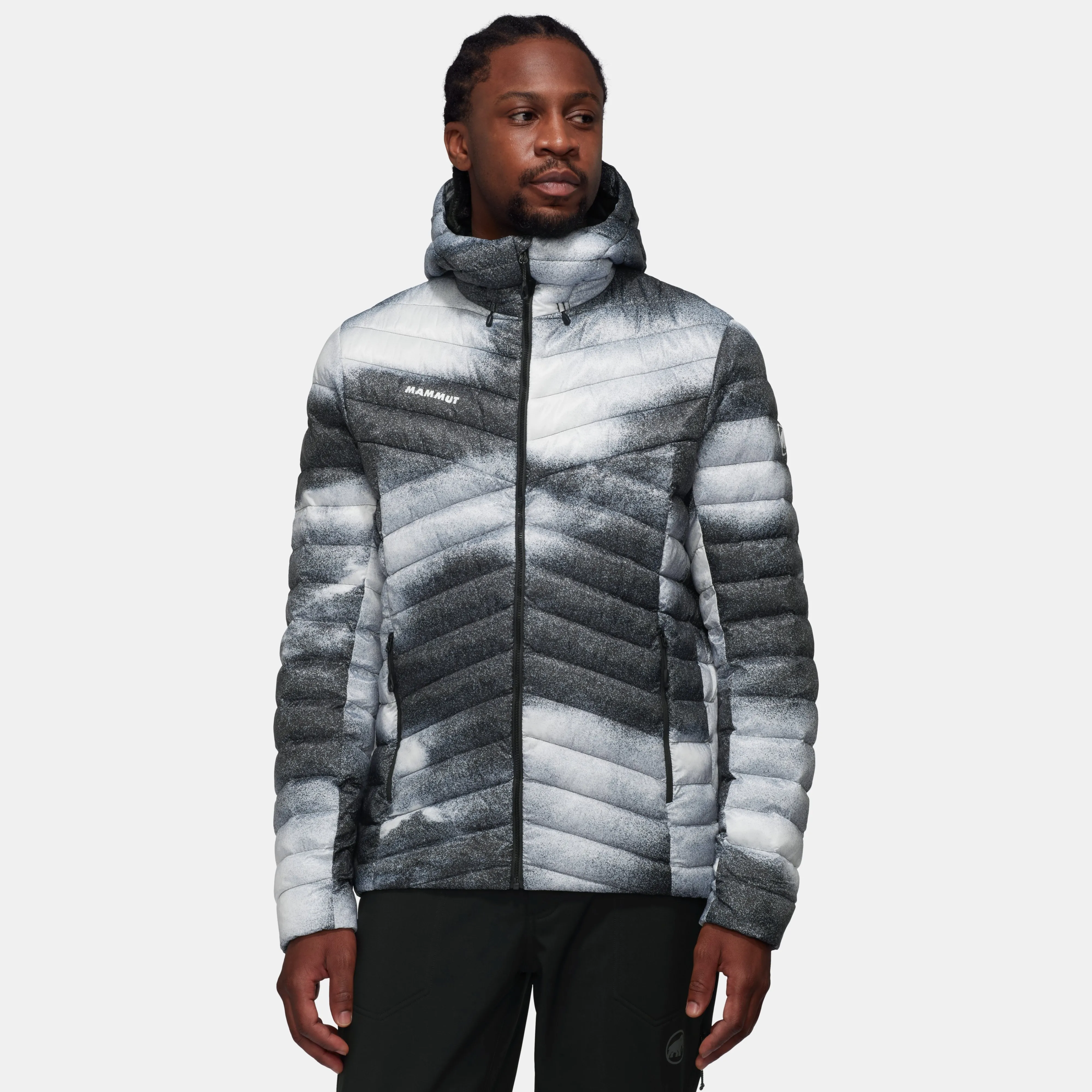 Mammut Albula IN Hooded Jacket Men Grain Black-white Cheap