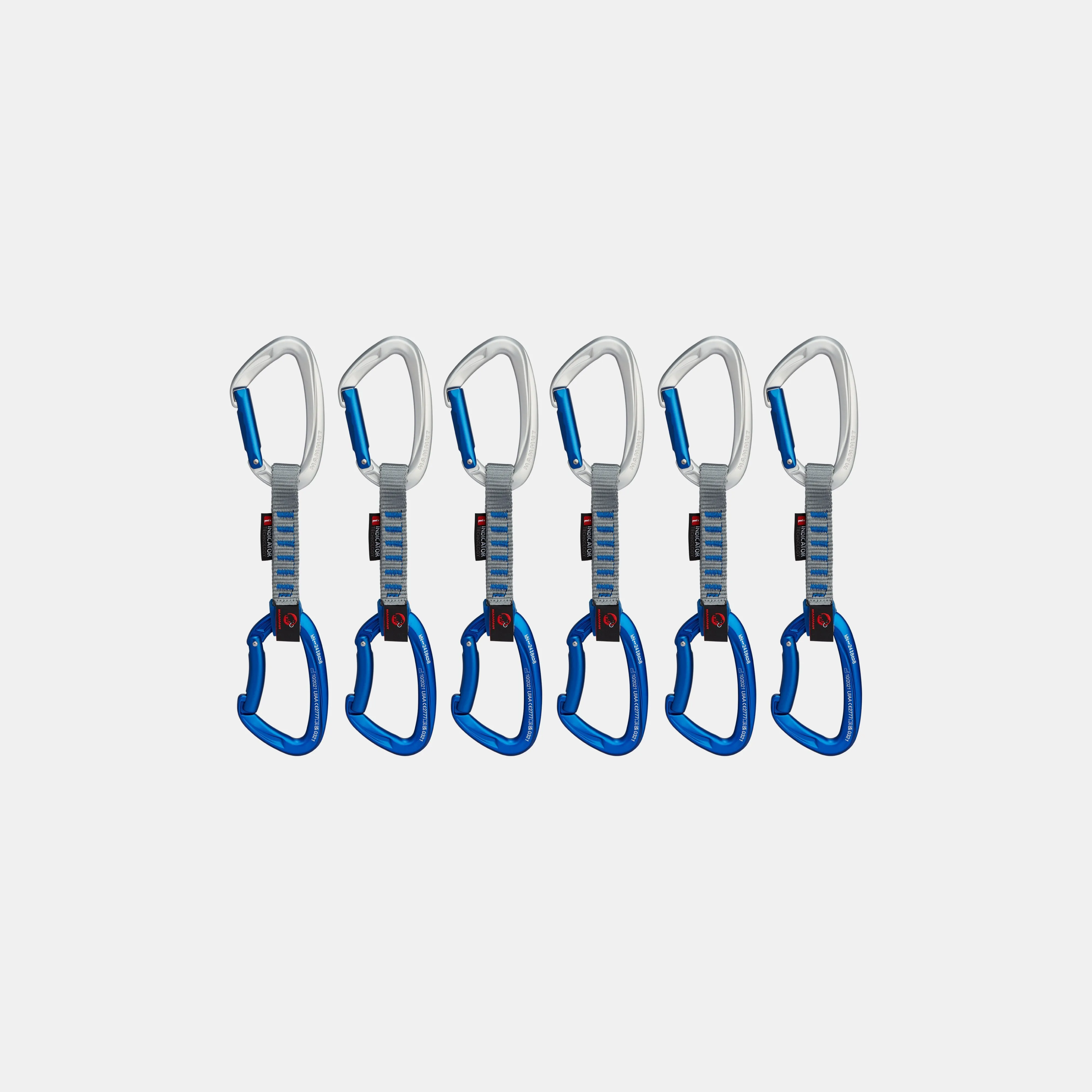 Mammut Crag Keylock 10 cm Indicator 6-Pack Quickdraws Silver-ultramarine Fashion