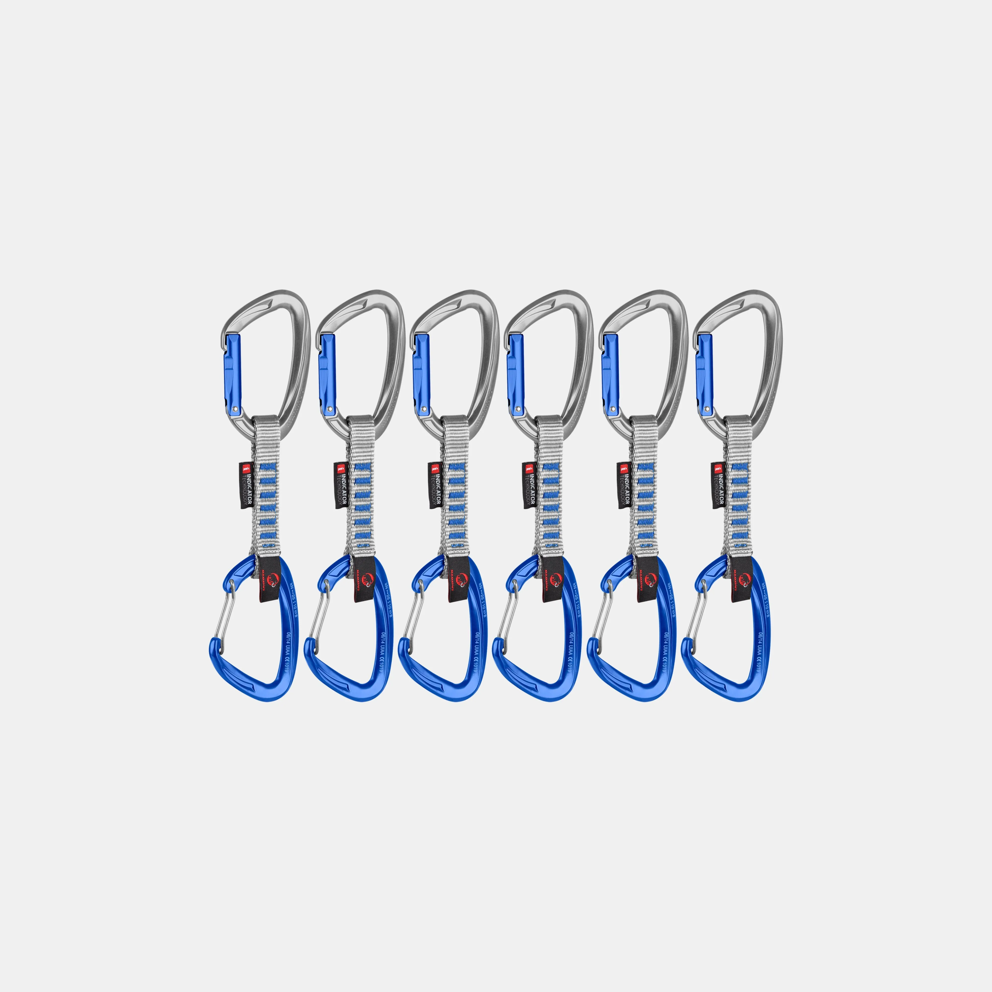 Mammut Crag Keylock Wire 10 cm Indicator 6-Pack Quickdraws Silver-ultramarine Cheap