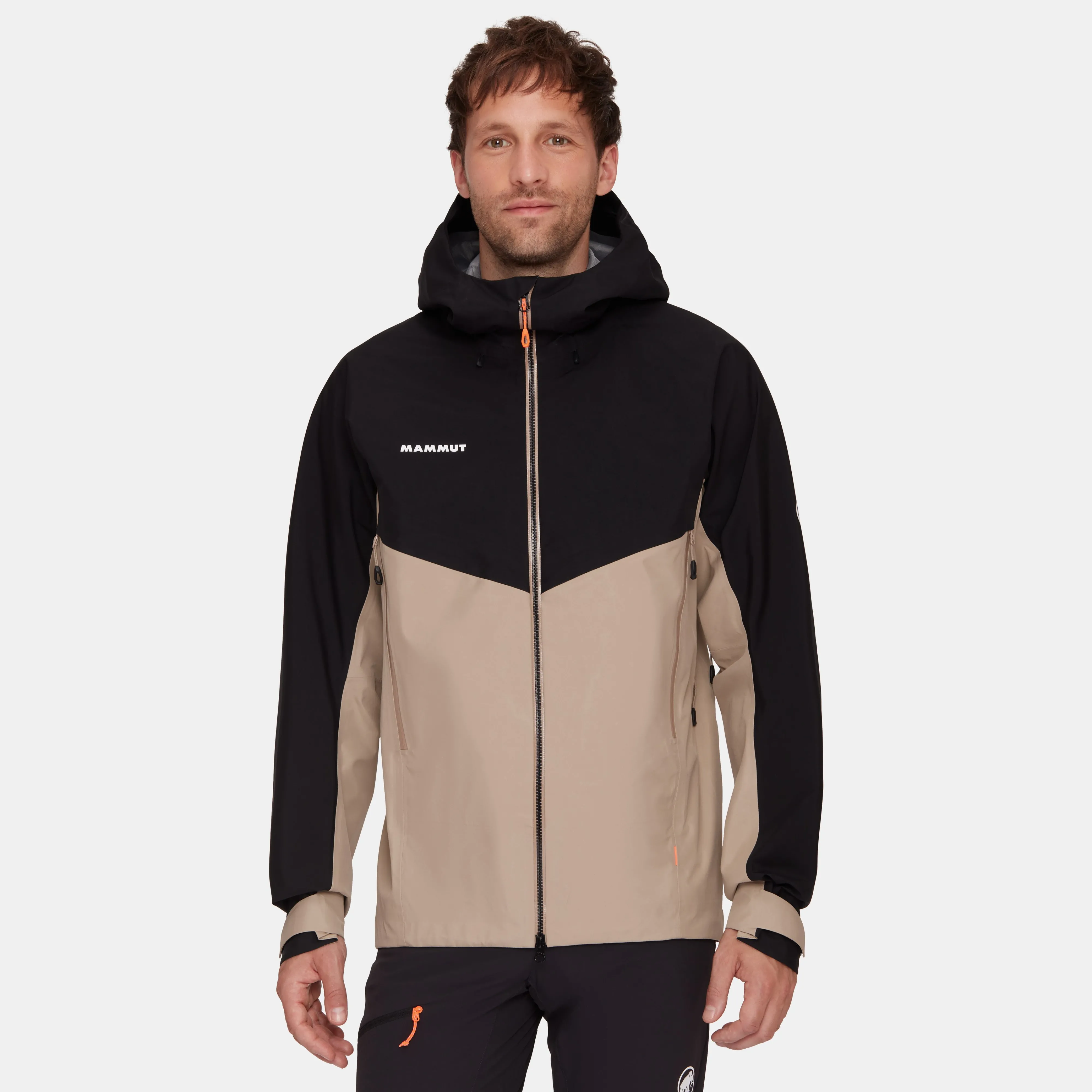 Mammut Crater IV HS Hooded Jacket Men Savannah-black Fashion