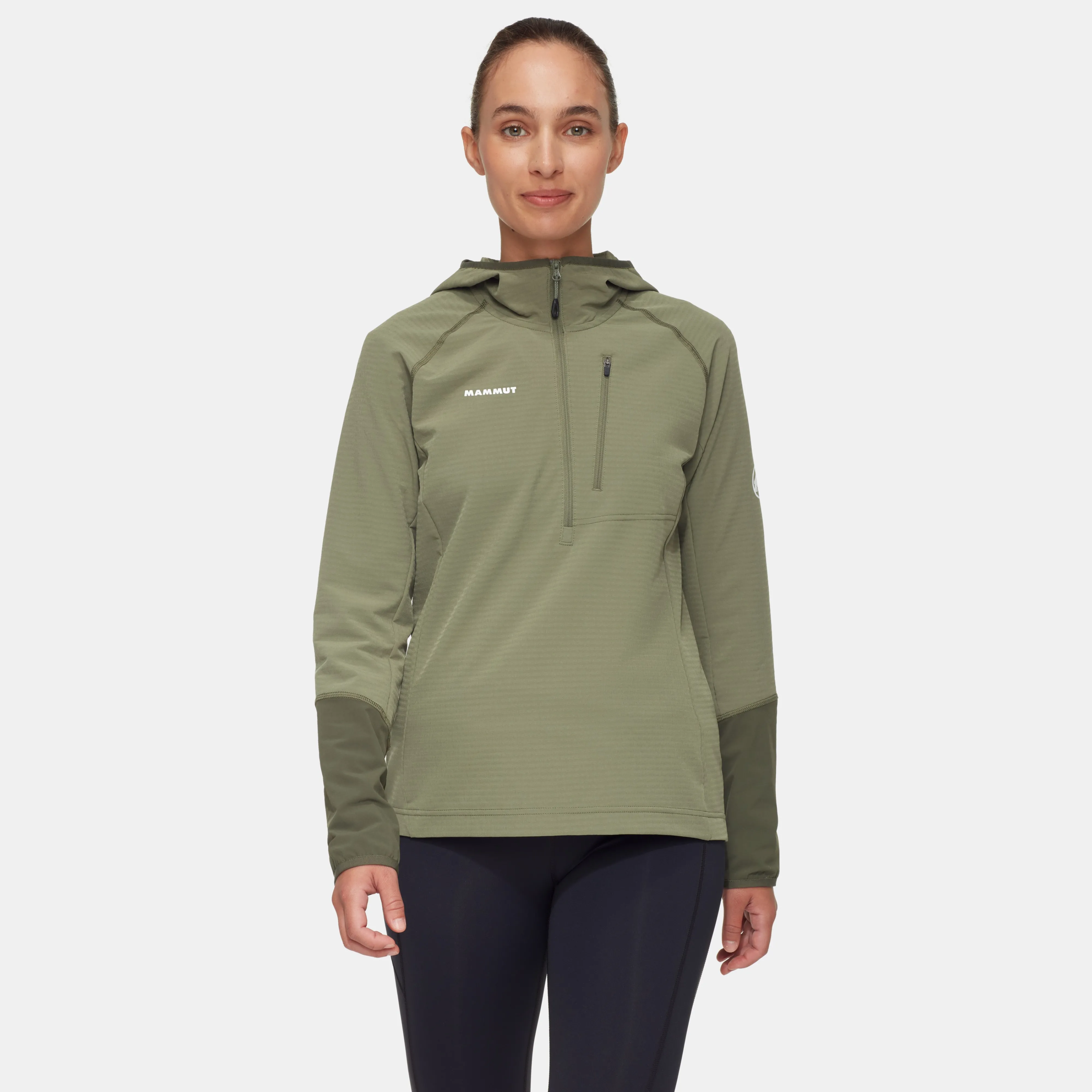 Mammut Madris Light ML Half Zip Hoody Women Marsh-darkmarsh Discount