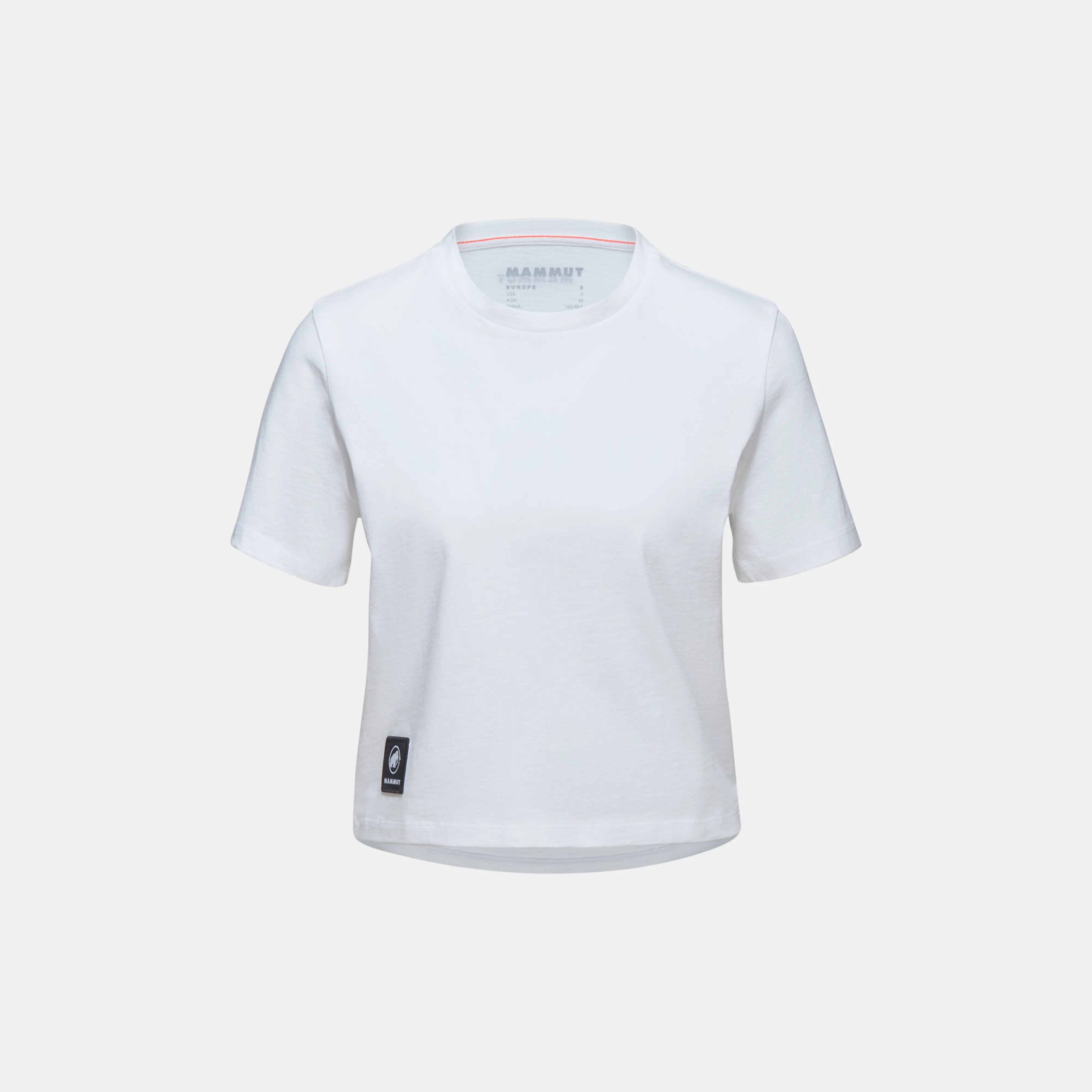 Mammut Massone T-Shirt Cropped Women Patch White Clearance