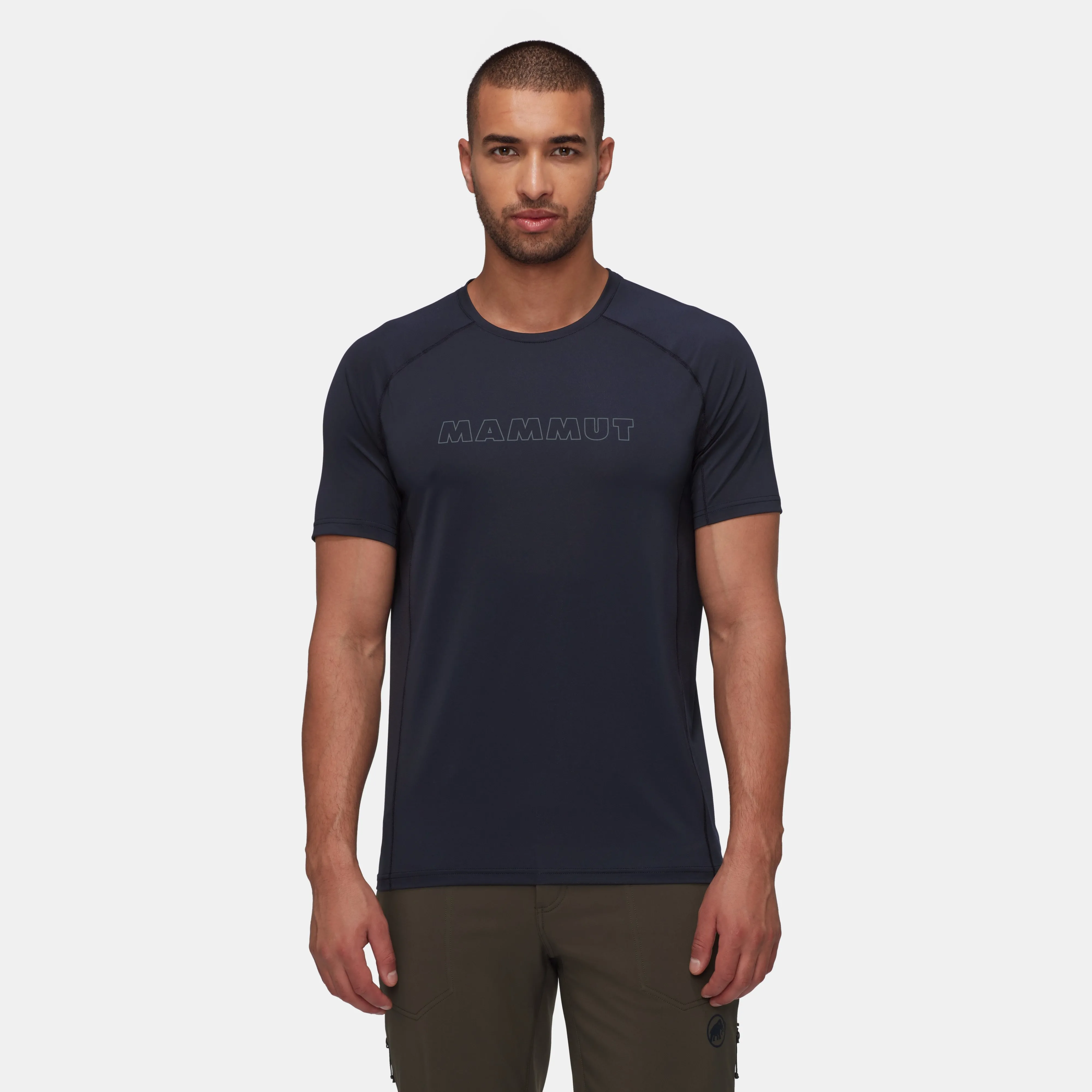 Mammut Selun FL T-Shirt Men Logo Marine-steel Outlet