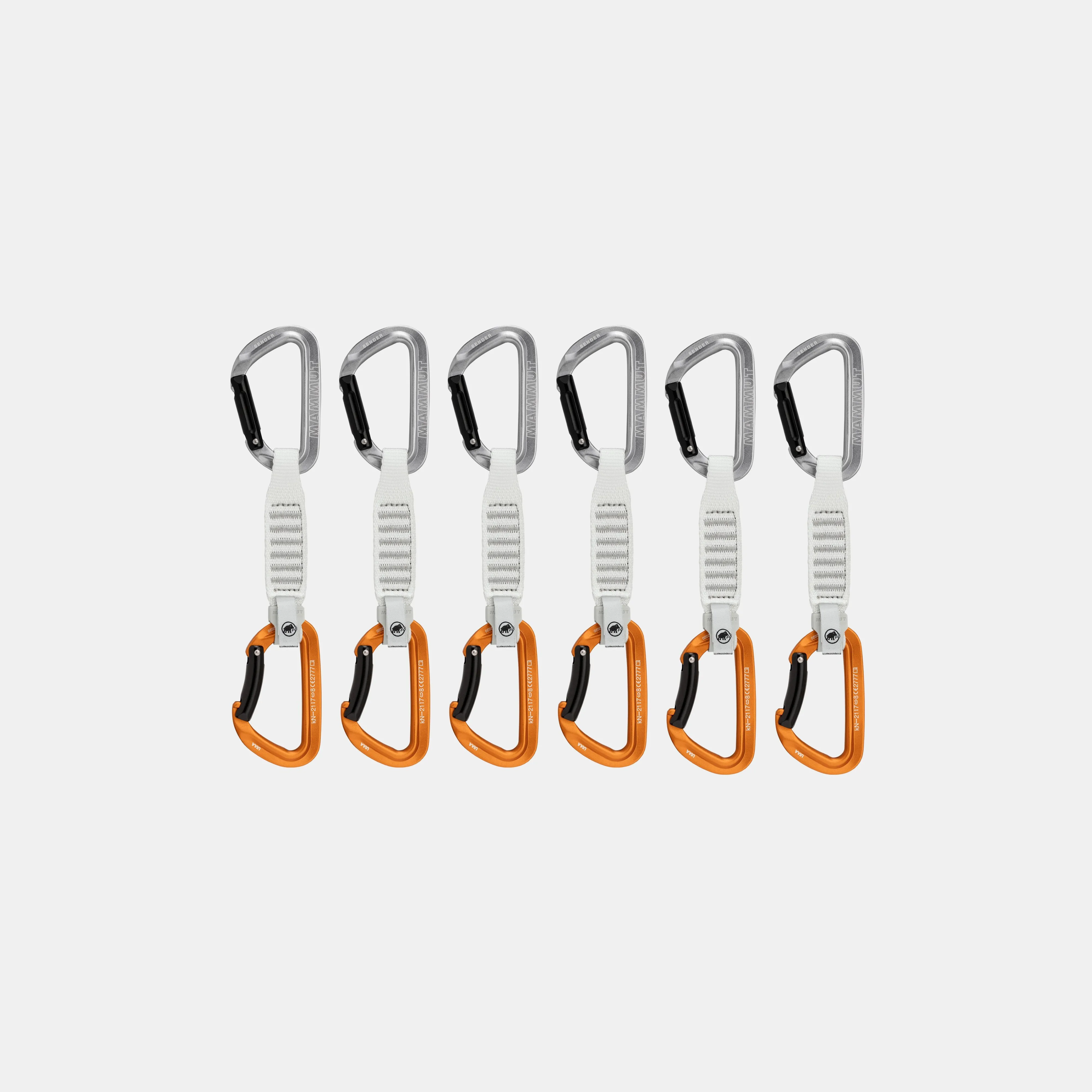 Mammut Sender Keylock 12 cm 6-Pack Quickdraws Lightgrey-gold Shop