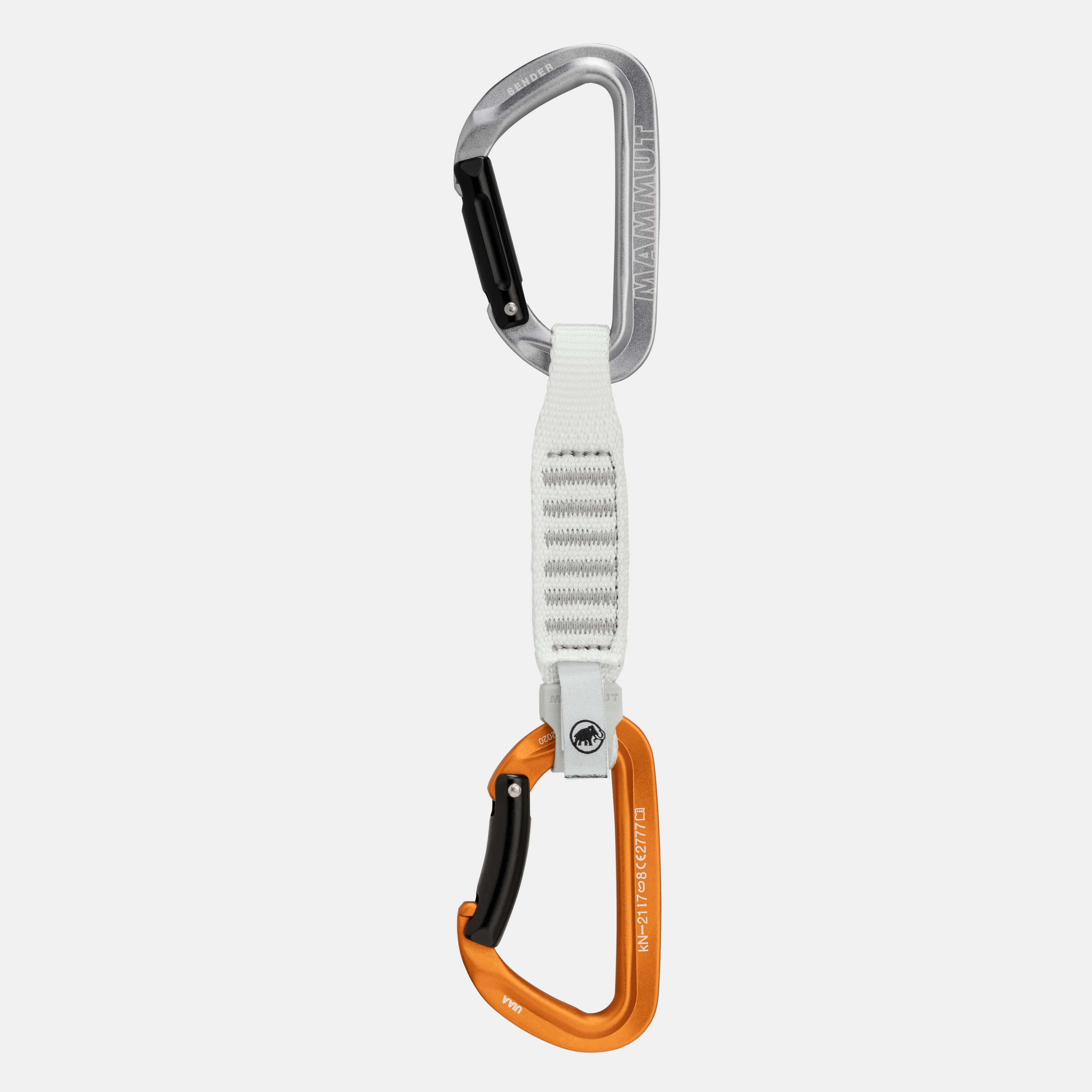 Mammut Sender Keylock 12 cm Quickdraw Lightgrey-gold Cheap