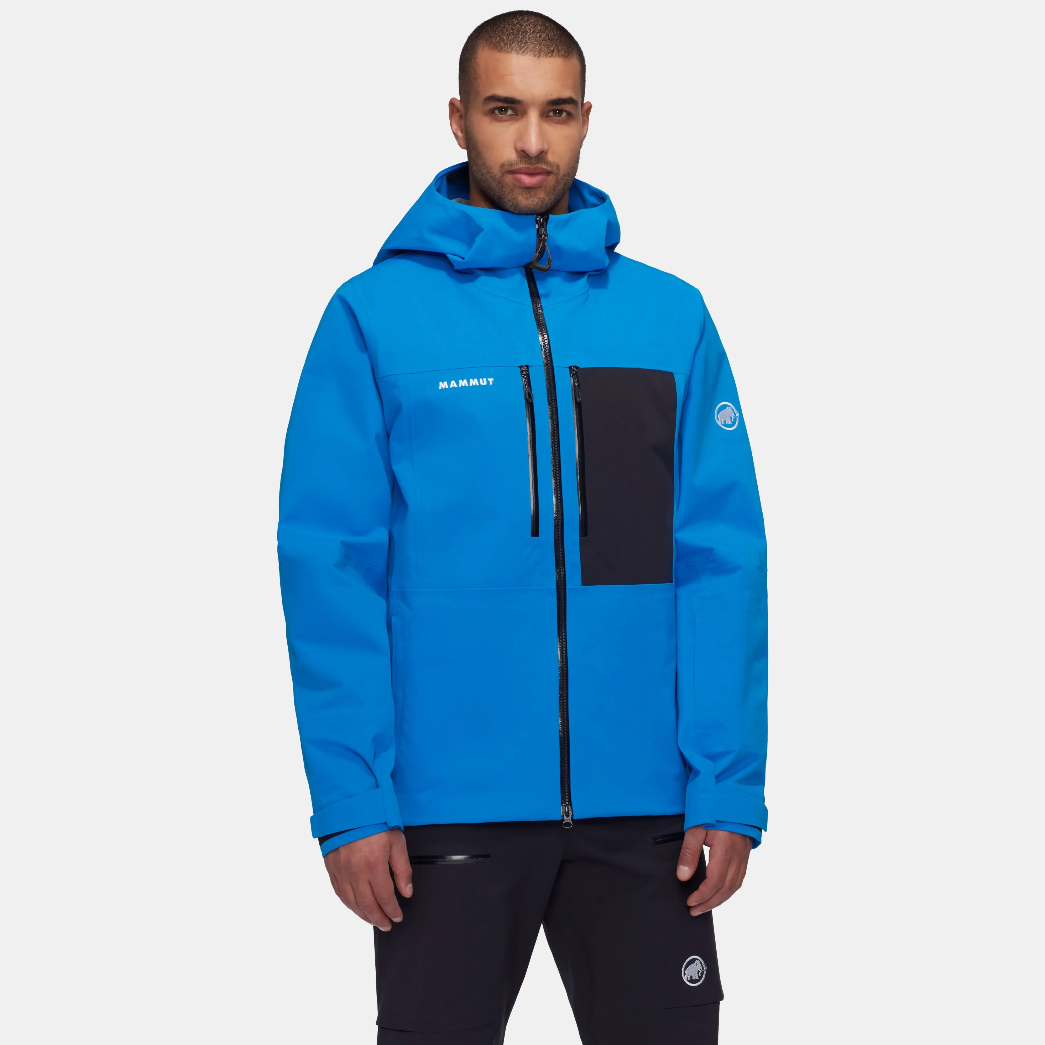 Mammut Stoney HS Hooded Jacket Men Glacierblue-black Clearance