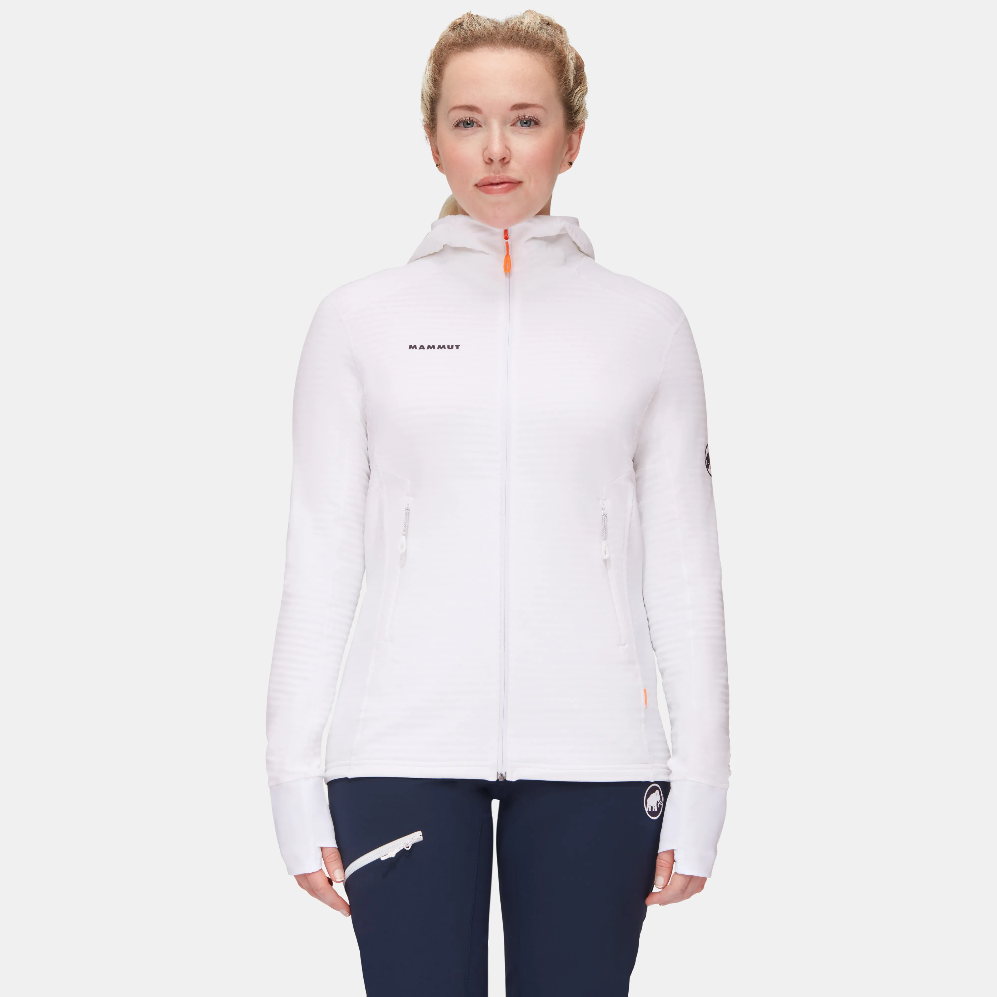 Mammut Taiss Light ML Hooded Jacket Women White Discount