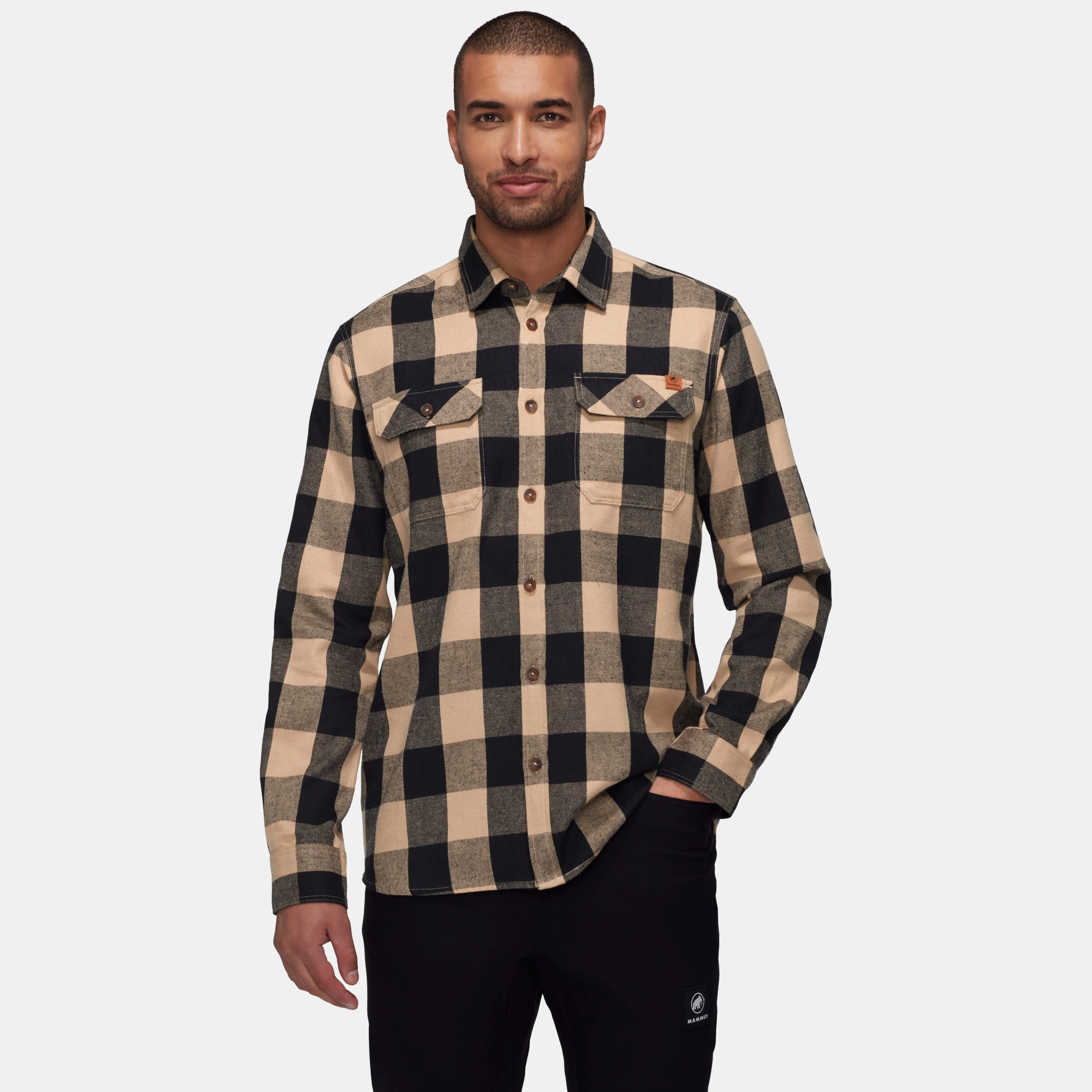 Mammut Tamaro Longsleeve Shirt Men Savannah-black Best Sale